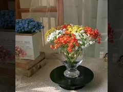 آسمان ستاره ای کوچک دست نوشته، رنگ های بهار، ستاره های ستاره ای، گل های شبیه سازی شده، گل های جعلی، مصنوعی