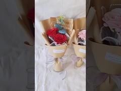 گل سرخ مصنوعی با یک نوار صابون گل گل گلفان گل ابدی تزئینات هدیه جشنواره