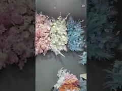 آسمان پر از برگ ها، گیاهان سبز ستاره دار، گل های شبیه سازی شده، برگ های قند، تزئینات عروسی، عسل