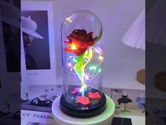 نقاشي گل رز، گل ابدي، پوشش شيشه اي، روز مادر، روز ولنتين، دکوراسیون هدیه کریسمس