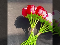 شبيه سازي 7 سر گل رز عمده فروشي امپراطوري همسر گل رز دستي گل رز بسته لوازم خانگی هتل