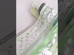 نعناع منبو نوار گل بوکت شناور طراحی گل دست ساز DIY هدیه کیک بسته بندی دکوراتیو