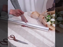 کاغذ بسته بندی گل، سلفون شفاف ضد آب، بسته مواد دست ساز DIY، بو پلاستیکی