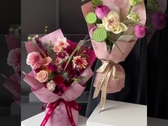 پروانه بامبو سبک باستانی DIY گل آرایی کاغذ بسته بندی گل