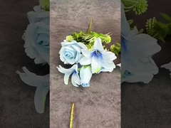 گل های شبیه سازی شده گل های اروپایی گل رز لیلی ترکیب گلدان عروسی تزئینات خانه تزئینات صلیب بو