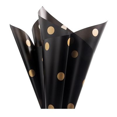 قیمت خوب کاغذ بسته بندی گلفروشی شفاف 58cm X 58cm به سبک ستاره و نقطه آنلاین