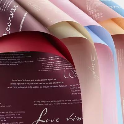 قیمت خوب کاغذ بوکت ضد آب کاغذ پوشک گل شفاف آنلاین