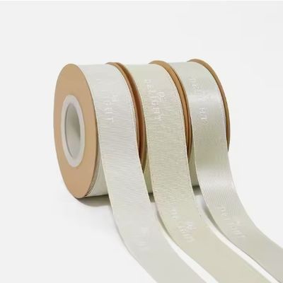قیمت خوب نوار برجسته سفارشی برای بسته بندی صنایع دستی پلی استر پایدار Glitter Satin Grosgrain آنلاین