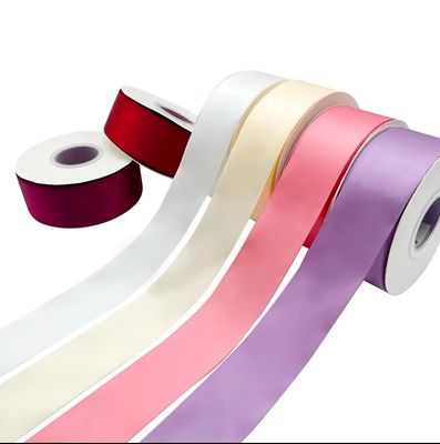 قیمت خوب E-magic Custom Double Faced Satin Ribbon Roll در 196 رنگ برای سفارشی سازی مشتری آنلاین