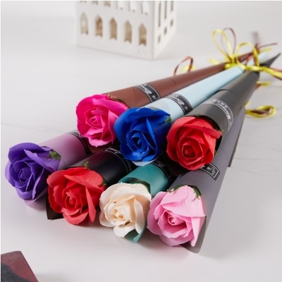 خرید Single Soap Rose Flower Simulation Soap Flower Bouquet هدیه روز مادر روز ولنتاین رویداد هدیه کوچک عمده فروش online manufacture