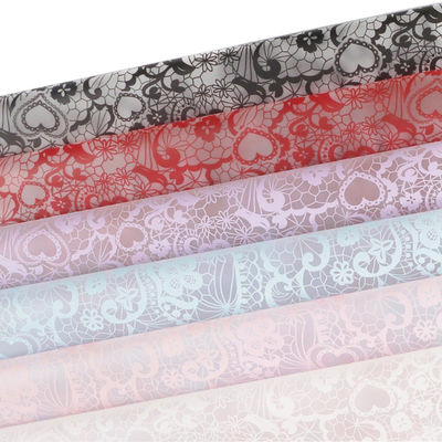 قیمت خوب پوشک گل های ولنتاین کره ای سو کاغذ پوشک ضد آب ماتی گل گل پوکت کاغذ طراحی زیبا 56cm * 56cm سفارشی آنلاین