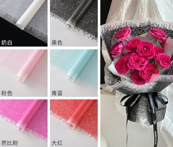 خرید کاغذ بسته بندی گل ضد آب Ni Guang Ke پارچه با الگوی بافت online manufacture