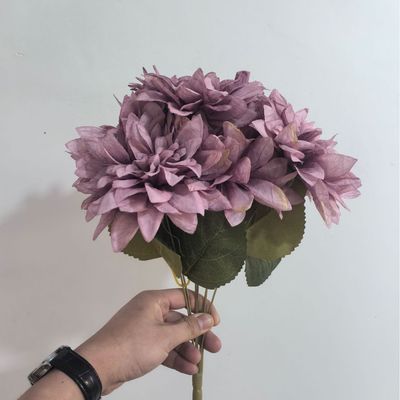 خرید لوازم عکاسی گل ابریشم دالیا، تزئینات میز سالن عروسی تولید آنلاین