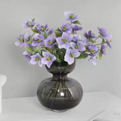 خرید عمده فروشی 5 سر گل دودر گل مصنوعی هلیبور برای تزئینات خانگی تولید آنلاین