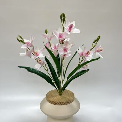 قیمت خوب محصول جدید شبیه سازی گل 5 چنگال بسته Huilan اتاق نشیمن خانه مبلمان هتل زیورآلات عکاسی تزئینات گلدان جعلی آنلاین