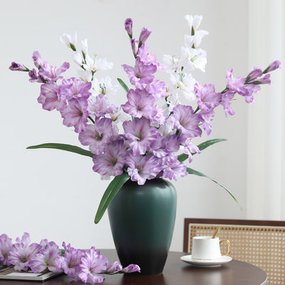 قیمت خوب گل هاي مصنوعي بالاتري، گل هاي مصنوعي گلاديولوس تک شاخه، دکوراسيون اتاق نشيمن و ميز غذاخوري، لوازم عکاسي عروسي، گلدان هاي مصنوعي آنلاین