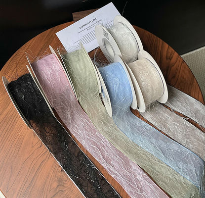 خرید 4 سانتی متر / 10 متر روبان پر مشکی برای تزئینات DIY، طراحی گل و مواد گل آرایی تولید آنلاین