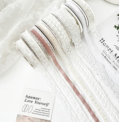 خرید نوار دنده ای جاکارد قابل شستشوی 1.6 سانتی متر عرض برای دستکاری DIY دسته بندی تزئین مو گل گلدان بسته کیک هدیه نوار تولید آنلاین