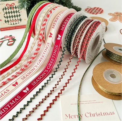 خرید زمستانی برف زمان نوار گل بسته کمان کراوات جشنواره جو دکوراسیون دست ساز مواد بسته بندی DIY تولید آنلاین