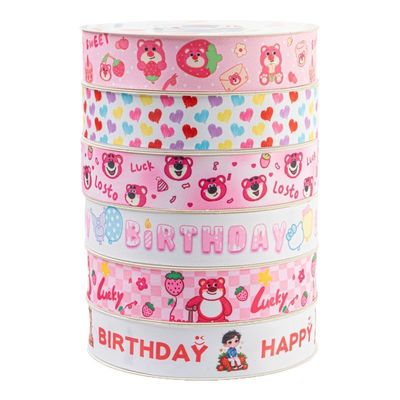 قیمت خوب روز کودکان کارتون نوار توت فرنگی خرس تولد 2 سانتی متر کیک پخت و پز میان وعده همراه جعبه هدیه دستی ساخته شده از پلی استر آنلاین