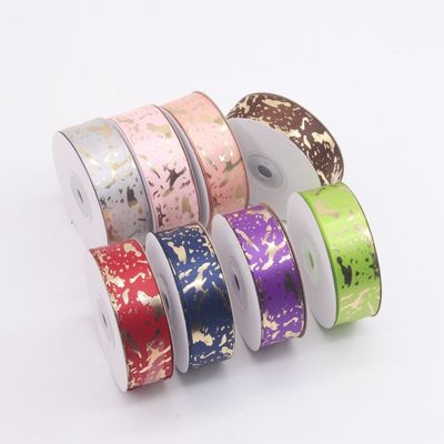 خرید بسته بندی جعبه هدیه روبان مهر زنی داغ 2.5 سانتی متری با طرح مرمر قرمز برای روز پدر DIY تولید آنلاین