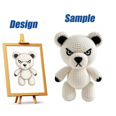 خرید دست ساز پنبه crochet Tiger Plush Toy 10-30cm، لوگو سفارشی OEM حیوان پر شده برای هدیه و تزئینات تولید آنلاین