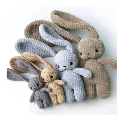 خرید 11-30 سانتی متر خرگوش پلو Amigurumi، PP پنبه کلاه بازی برای نوزاد و هدیه کریسمس تولید آنلاین
