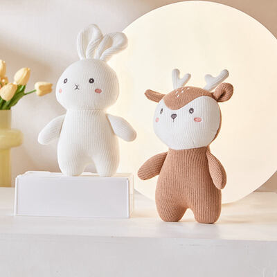 خرید 18 سانتي متر Crochet Animal Plush Doll، PP Cotton Filled Toy برای بچه ها و هدیه دادن تولید آنلاین