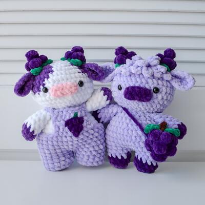 خرید اسباب بازی گاو پوشه ای صورتی فرنگی گاو توت فرنگی گاو Amigurumi عروسک چوبی با اسباب بازی حیوانات پر شده تولید آنلاین