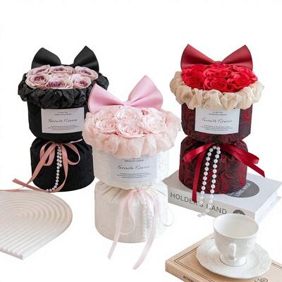 خرید بوکت صابون آرایه ی کارتونی شبیه سازی زیبا گل رز ابدی گل مدرن هنر هدیه تولد دختران تاناباتا روز ولنتاین چین تولید آنلاین