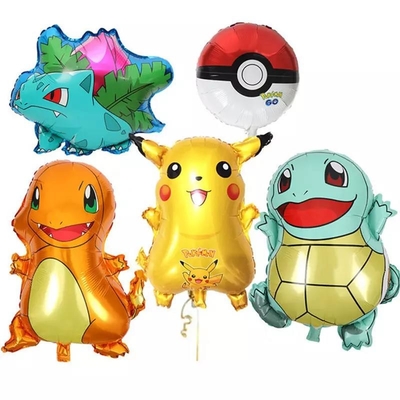 قیمت خوب فروش عمده فویل Pika chu Balloons شخصیت کارتونی بالن تزیین مهمانی Pika chu فویل هلیوم بادکنک Poke mon آنلاین