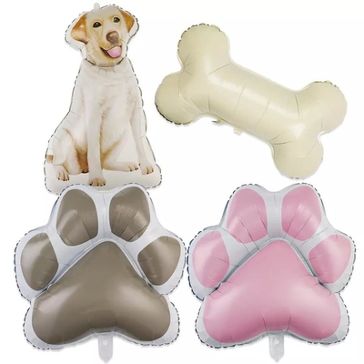 قیمت خوب عمده فروشی جدید Big Paw بالون سگ زیبا کارتونی فویل آلومینیومی بادکنک استخوانی سگ برای جشن تولد حیوانات خانگی آنلاین