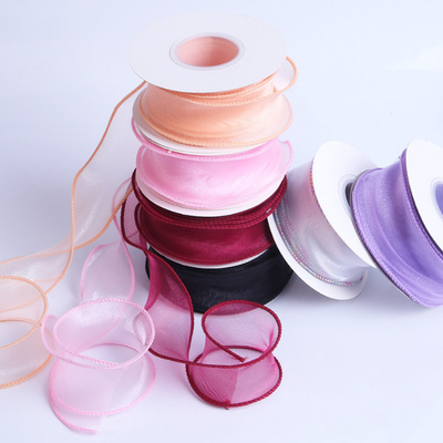 قیمت خوب Ribbon Fishtail Ribbon Gaze Ribbon مواد DIY بسته بندی گل روبان ساتن آنلاین