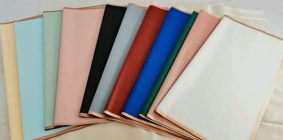 قیمت خوب کاغذ بسته بندی بوکت کره ای گل رنگ خالص ضد آب شفاف کاغذ لبه طلایی آنلاین