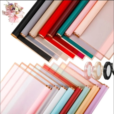 قیمت خوب کاغذ بسته بندی گل گلدان 58CM * 58CM سفارشی برای بسته بندی گلدان آنلاین