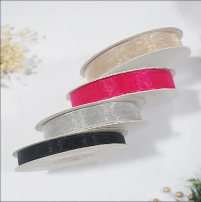 قیمت خوب نوار آرگانزا سازگار با محیط زیست 196 گزینه رنگ برای بسته بندی هدیه DIY و دکوراسیون پخت و پز آنلاین