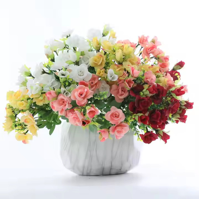 قیمت خوب عمده فروش عروسی خانه تزئینات صحنه گل رز گلدان ابریشم مصنوعی گلدان گلدان آنلاین