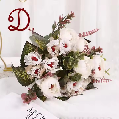 قیمت خوب عمده فروشی کیفیت بالا مانند طبیعت گلابی گلابی گل مصنوعی گل عروسی گل های گل رز شبیه سازی شده گیاهان برای تزئینات آنلاین