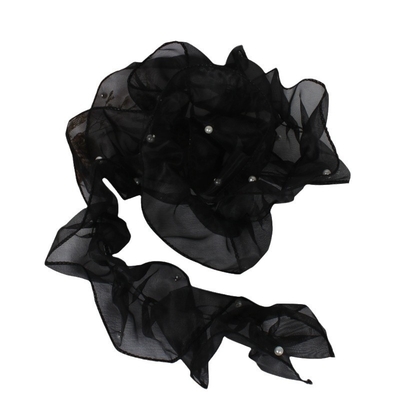 قیمت خوب 12cm organza مروارید دوپوشیده لبه لبه آینه لبه نوار شبکه گل رز گل لوازم جانبی لباس دهان آنلاین