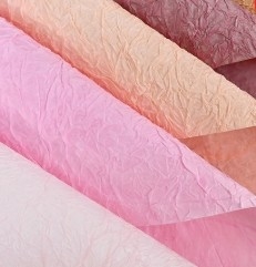قیمت خوب کاغذ رنگ پوشی شناور با نقوش سنگی کره ای برای بسته بندی گل آنلاین