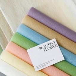 قیمت خوب کاغذ بسته بندی گل هنری گل کاغذی با آستر پنبه ای شیان شیان آنلاین