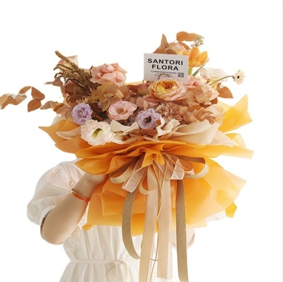 قیمت خوب کاغذ گیاهی کره ای ضخیم 58*58 سانتی متر کاغذ آبپاش مات برای بسته بندی گل آنلاین