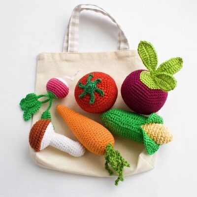 قیمت خوب Amigurumi Baby Play Cute Vegetable Crochet Handmade Baby Toys آنلاین