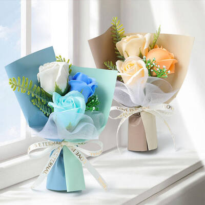 قیمت خوب مینی گل میخک گل صابون گل رز طبقه ای قیمت عمده هدیه گل مصنوعی چند رنگ برای روز مادر کادوهای جشنواره بهاره تولد ولنتاین آنلاین