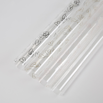قیمت خوب رول بسته بندی سلفون گل فروشی Clear OPP 58cm*58cm کاغذ بسته بندی شفاف گل فروشی آنلاین