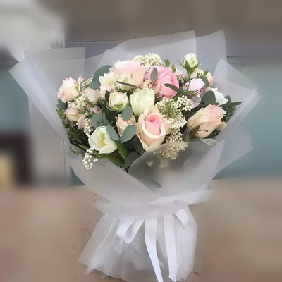 قیمت خوب فیلم رول کاغذ بسته بندی نیمه شفاف OPP 60cmX20m برای تزئین آنلاین