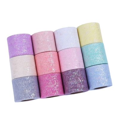 قیمت خوب مدل گلیتر از پلی استر Organza Tulle Rolls آنلاین